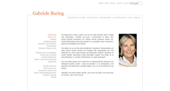 Desktop Screenshot of gabriele-baring.de